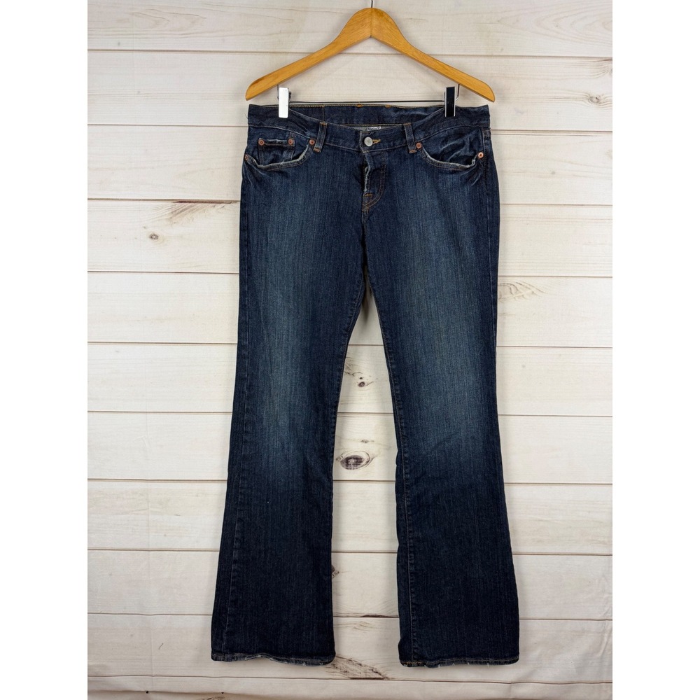 Lucky Brand Jeans Womens 12/31 Lil Maggie Low Rise Flare Button Fly Made in USA